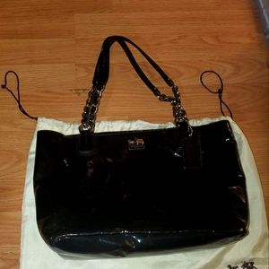 Black Leather Coach Bag